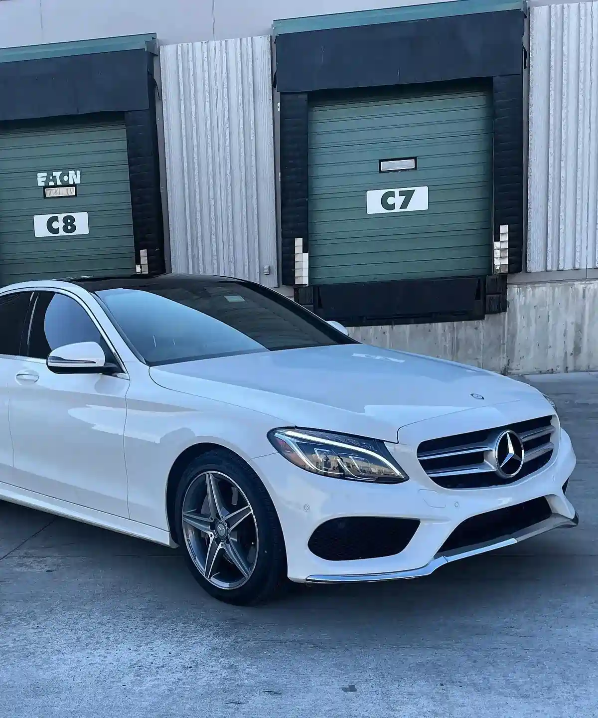 white car